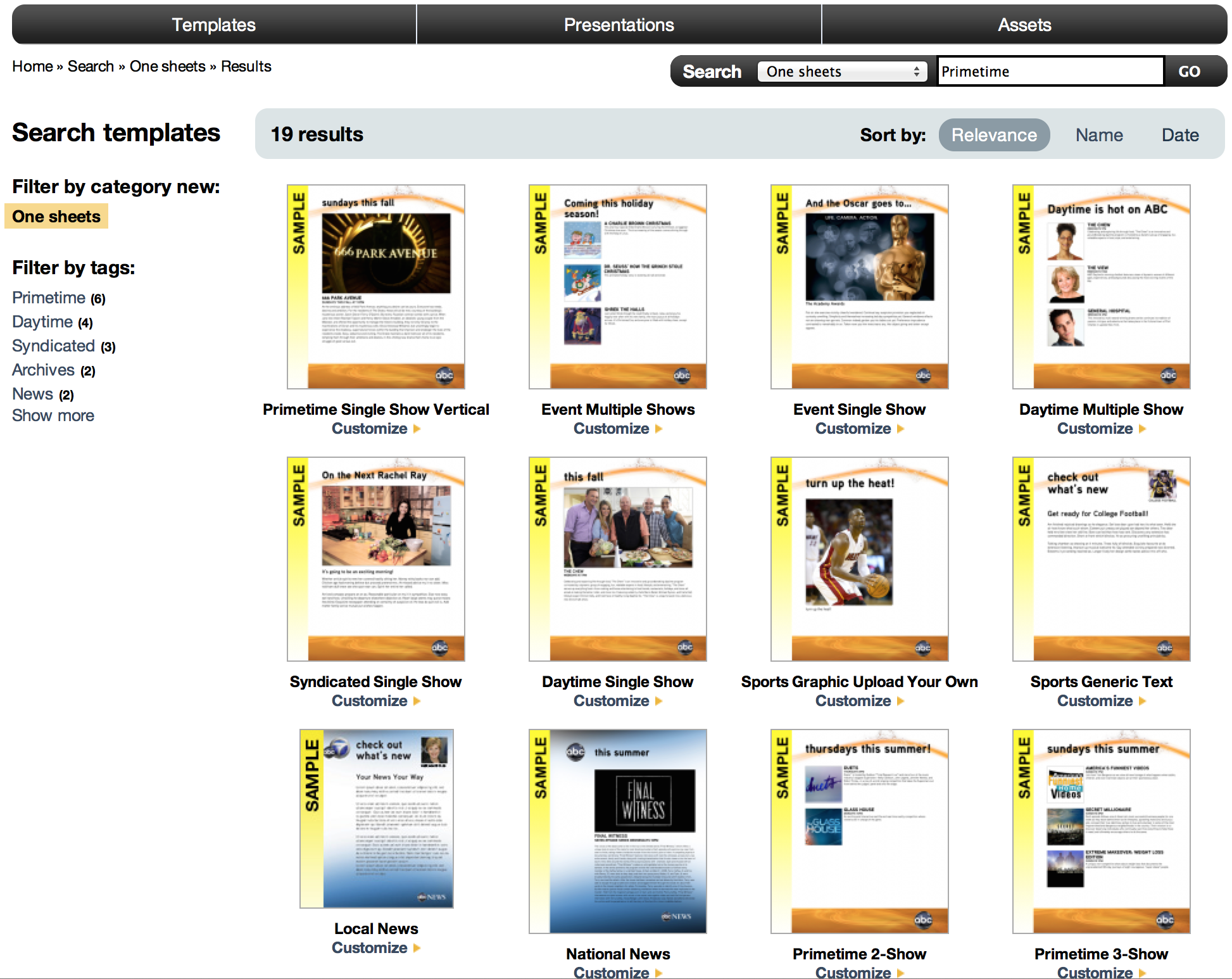 Faceted search